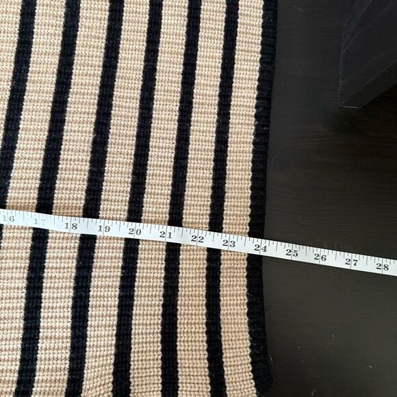 Rails Claudia Camel Ebony Stripe Sweater Womens Sz S Oversized Knit Mock Neck - Picture 13 of 13